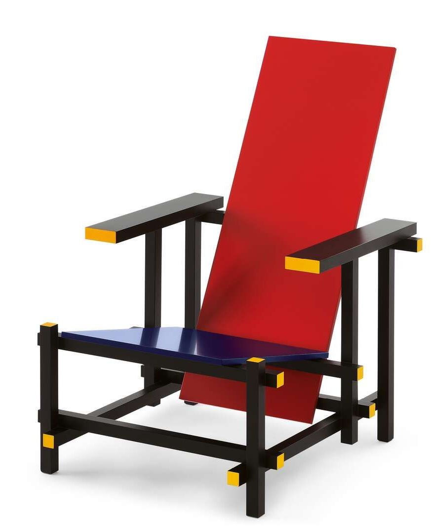 635 Red and Blue Sessel Cassina